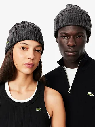 LACOSTE | Mütze - Beanie | grau
